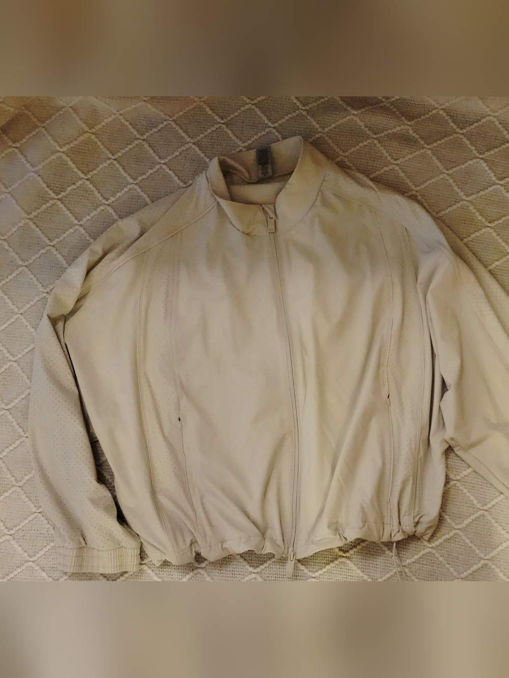 Victoria's Secret VSX Cream Zip-Front  ActiveFlex FULL Zip Jacket XXL